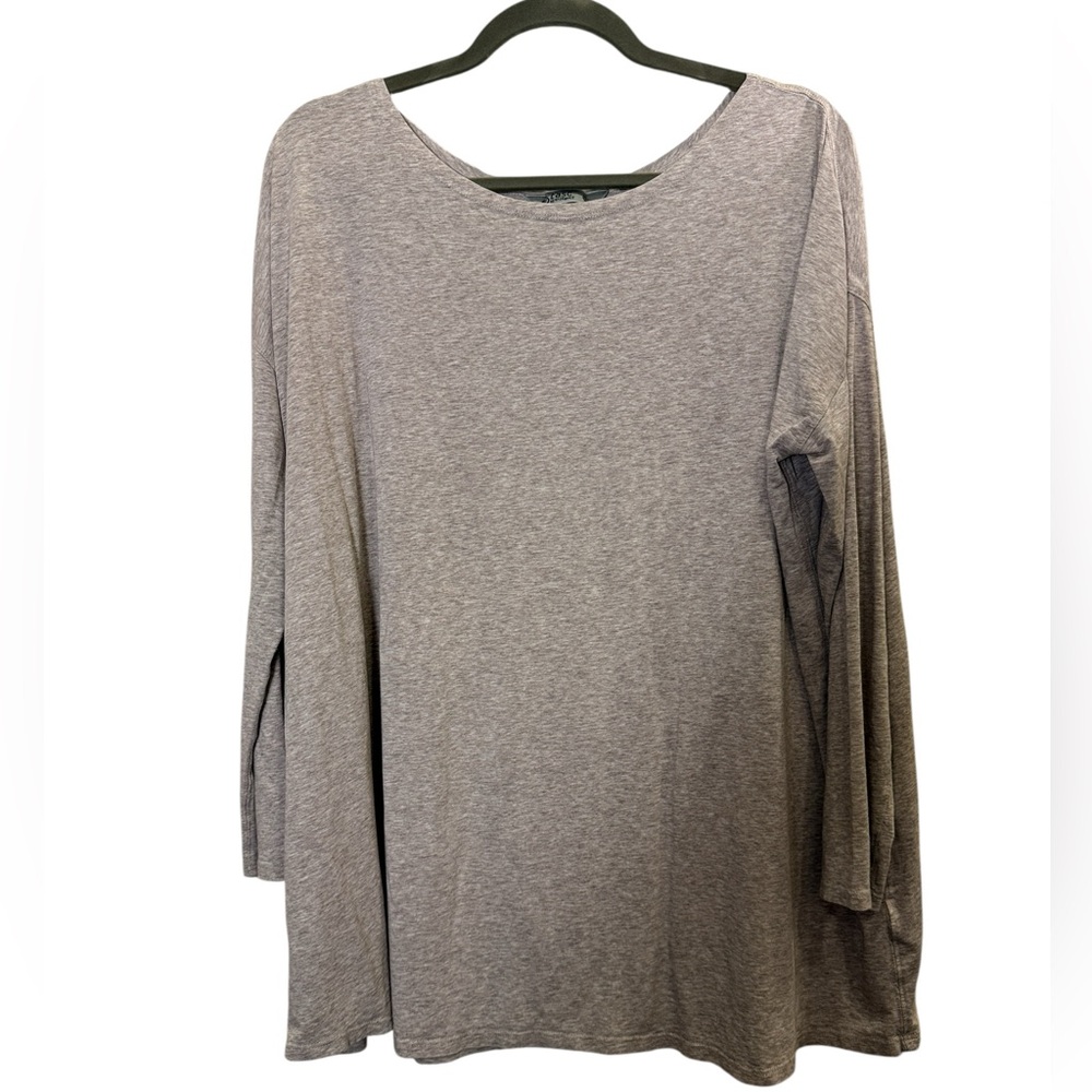 Tasc Performance Women’s Gray Organic Cotton Bamboo Long Sleeve T sz XL